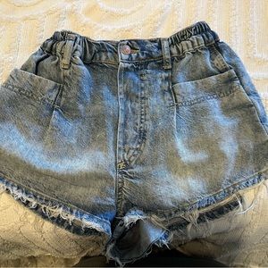 Free people elastic band shorts